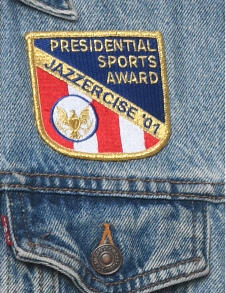 Levi's Stone Wash Badge Detail Denim Jacket - XL