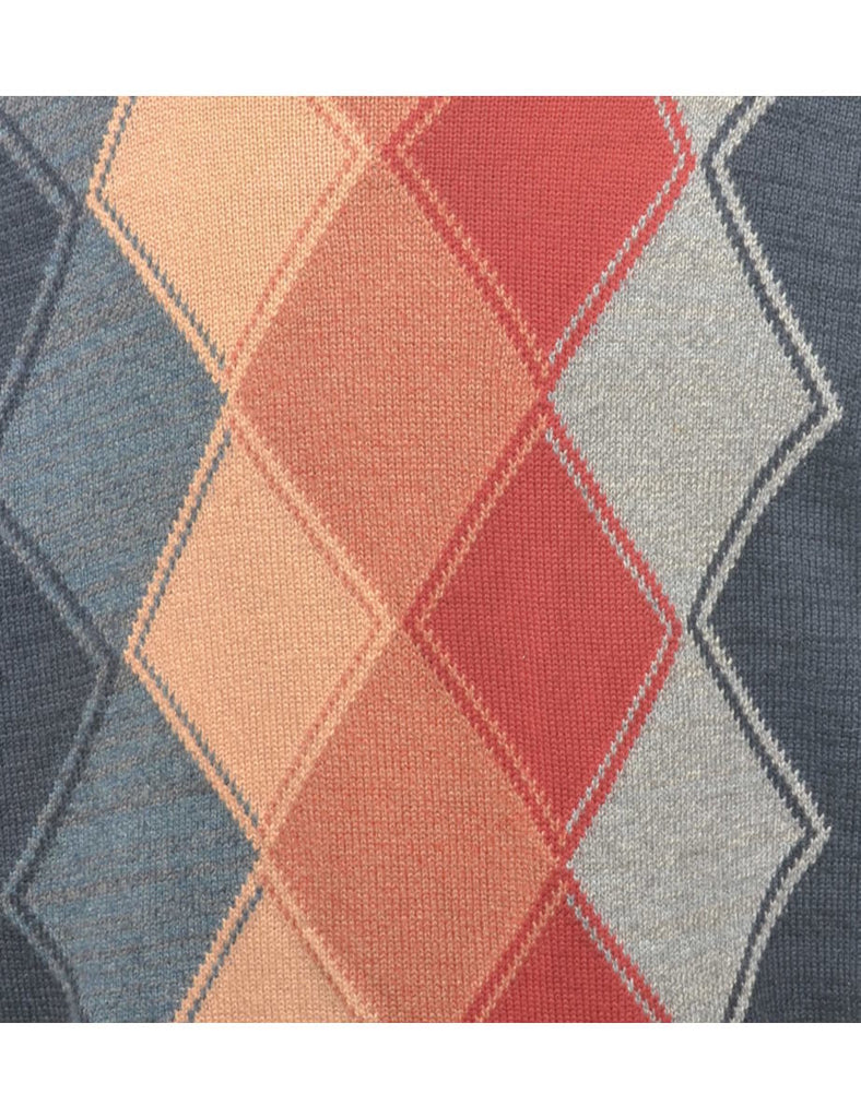 Liberty Harlequin Pattern Jumper - XL