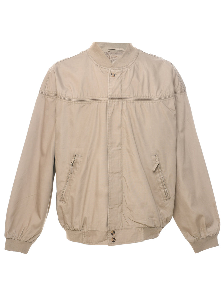 Light Brown Bomber Jacket - XL