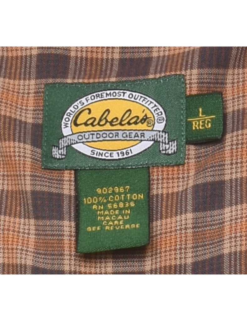 Light Brown Checked Shirt - L