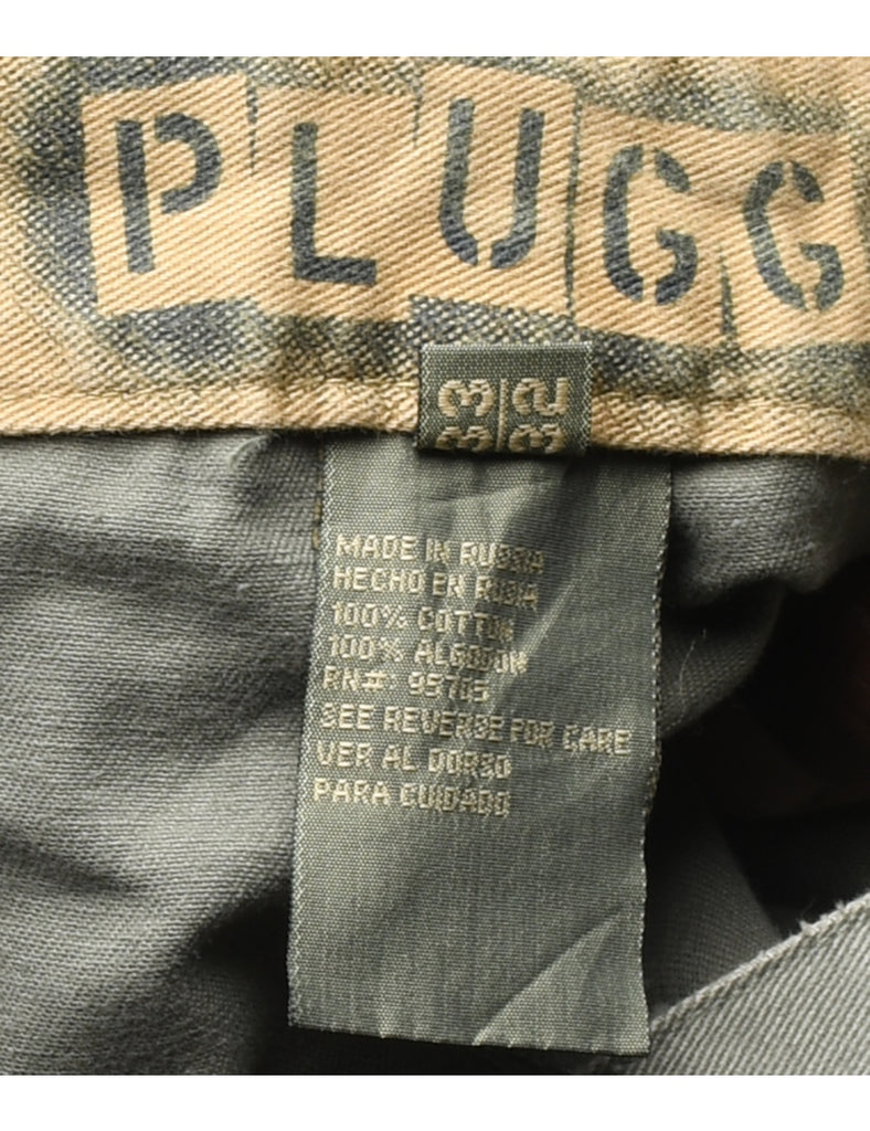 Light Green Y2K Cargo Trousers - W33 L32