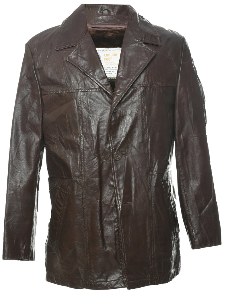London Fog Leather Jacket - L