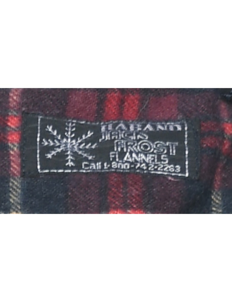 Long Sleeved 1990s Flannel Shirt - L