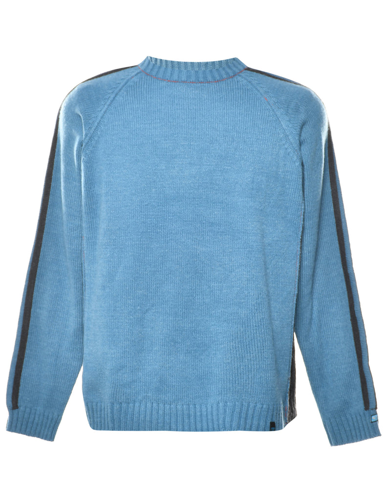 Long Sleeved Blue Jumper - M