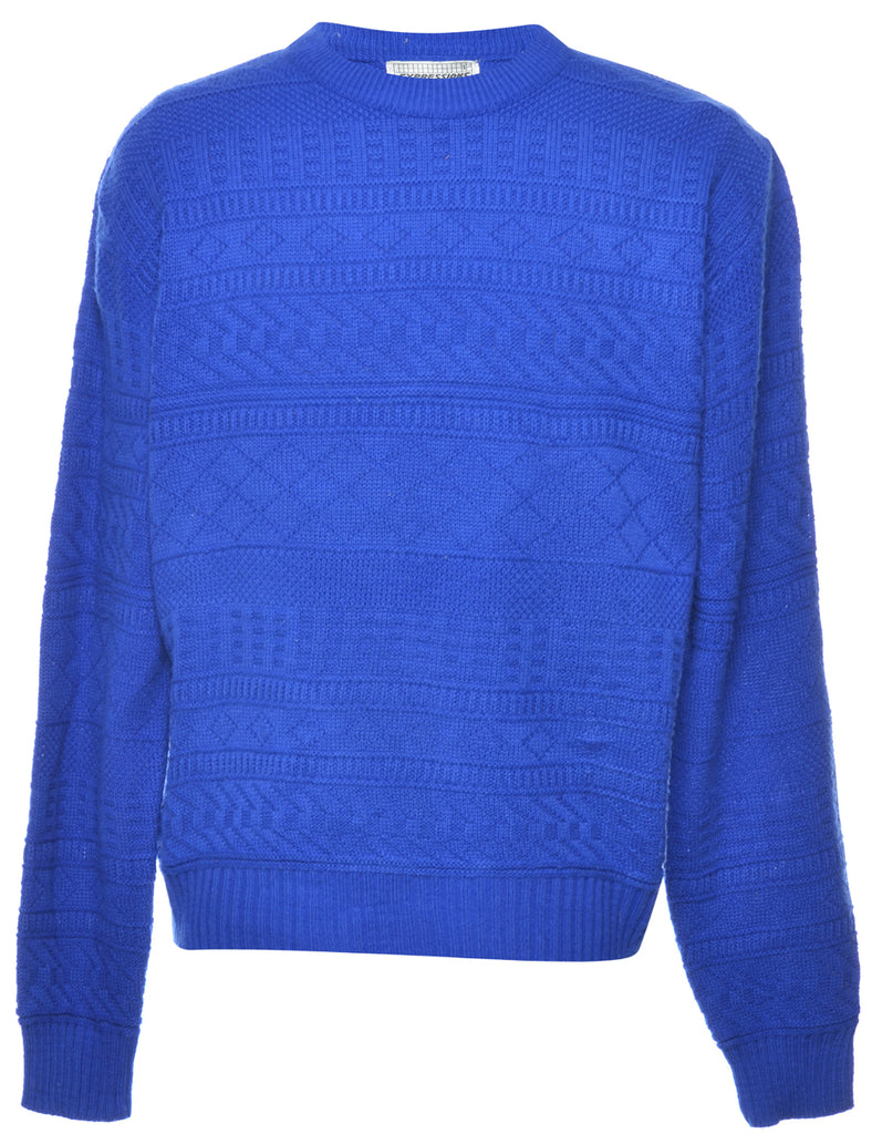 Long Sleeved Blue Jumper - L