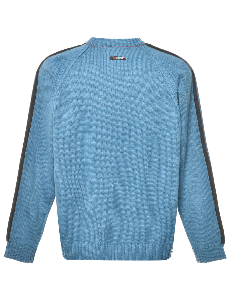 Long Sleeved Blue Jumper - M