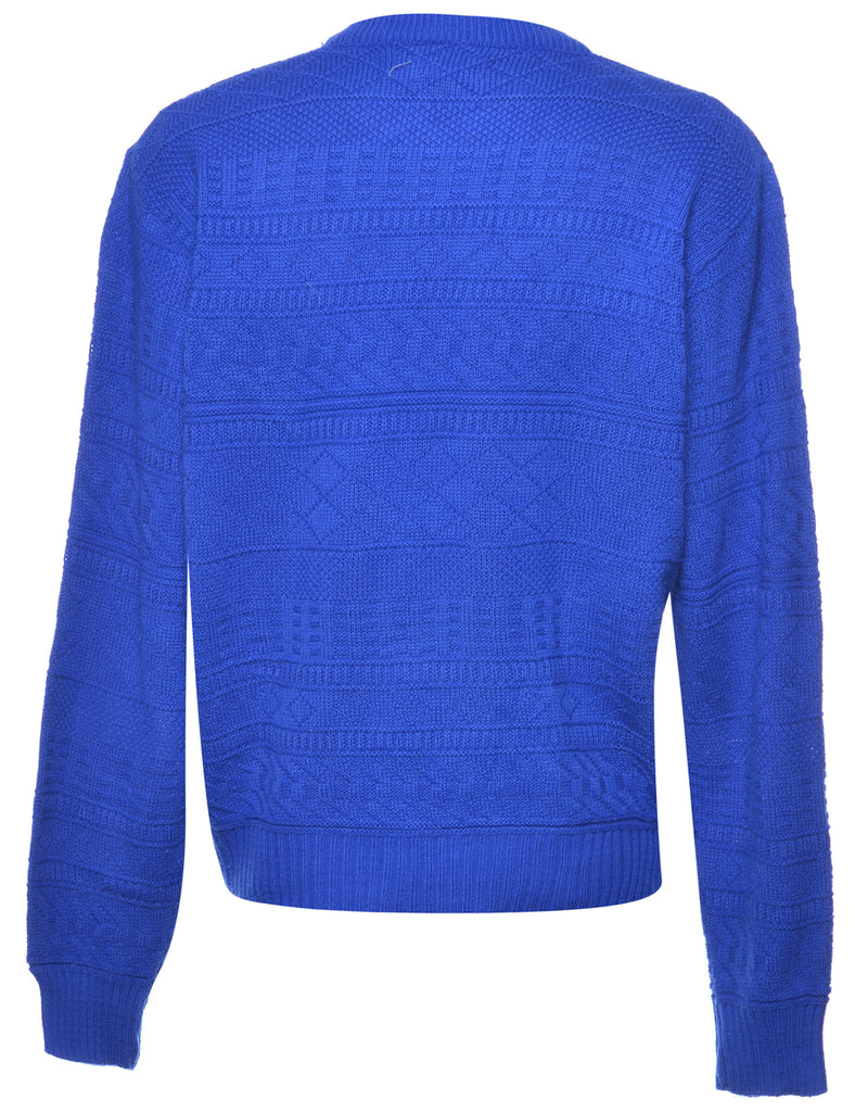 Long Sleeved Blue Jumper - L