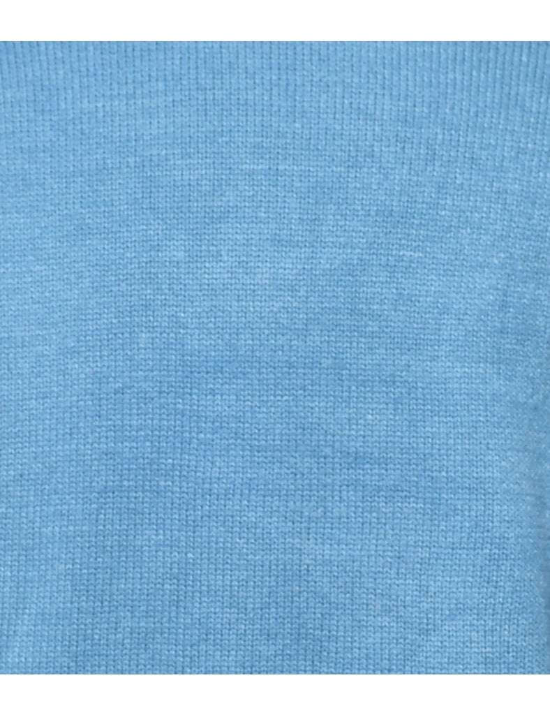 Long Sleeved Blue Jumper - M