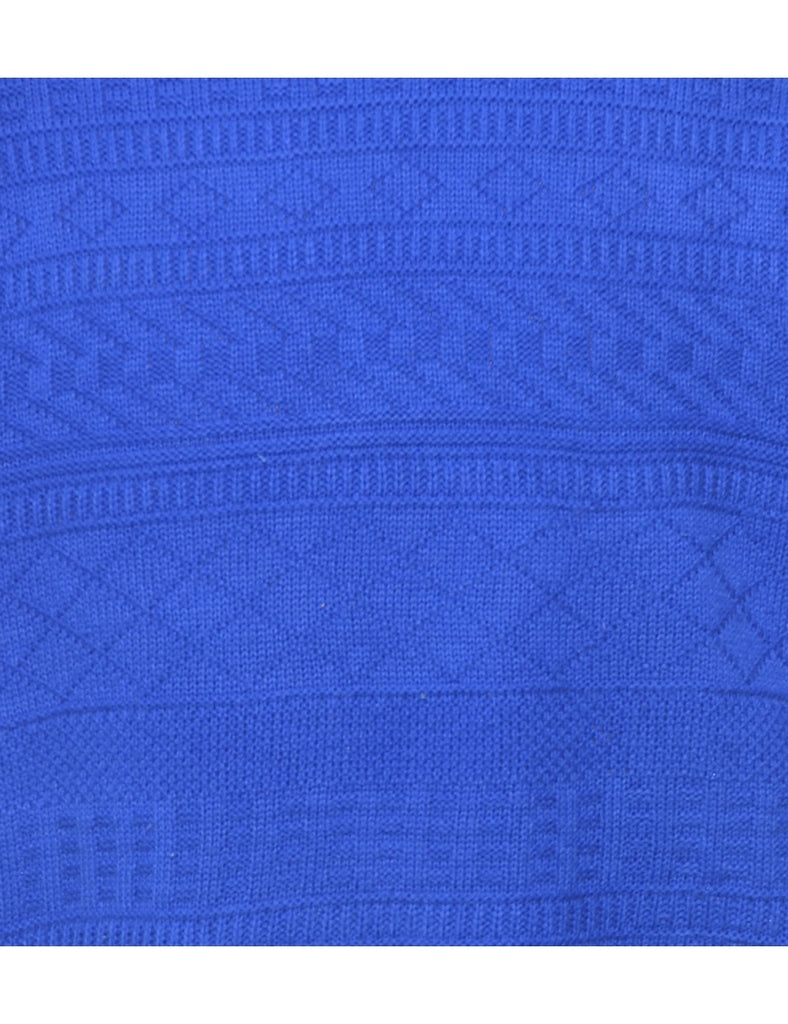 Long Sleeved Blue Jumper - L