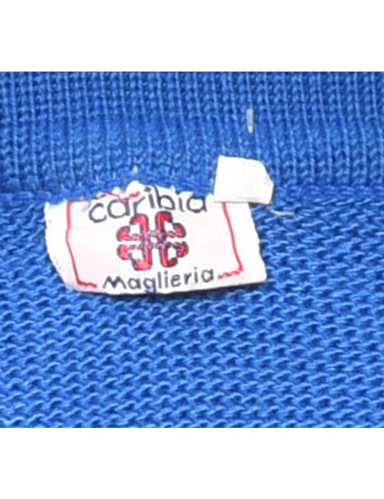 Long Sleeved Blue Jumper - L