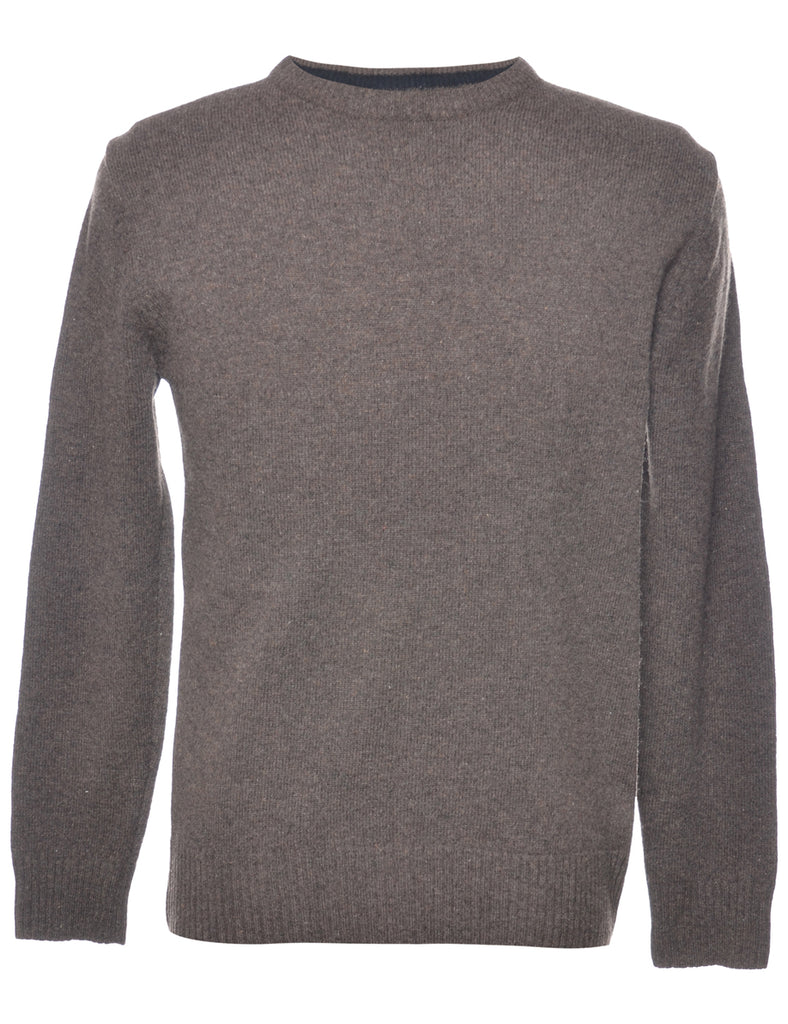 Long Sleeved Brown Jumper - S