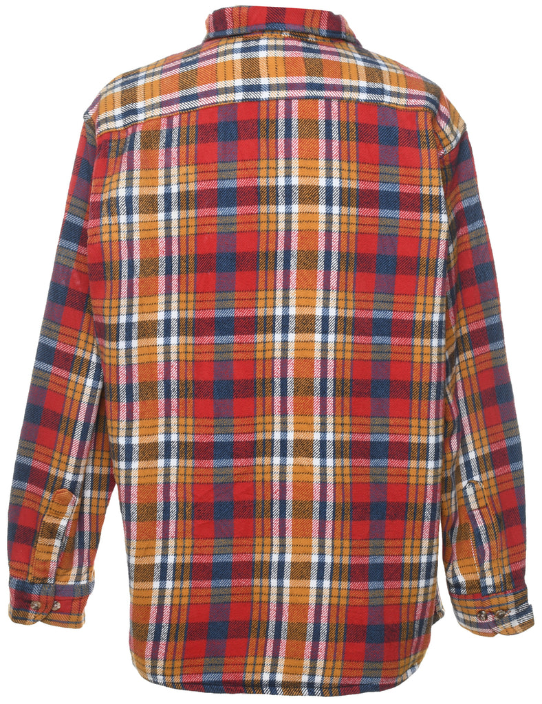 Long Sleeved Checked Multi-Colour Shirt - L