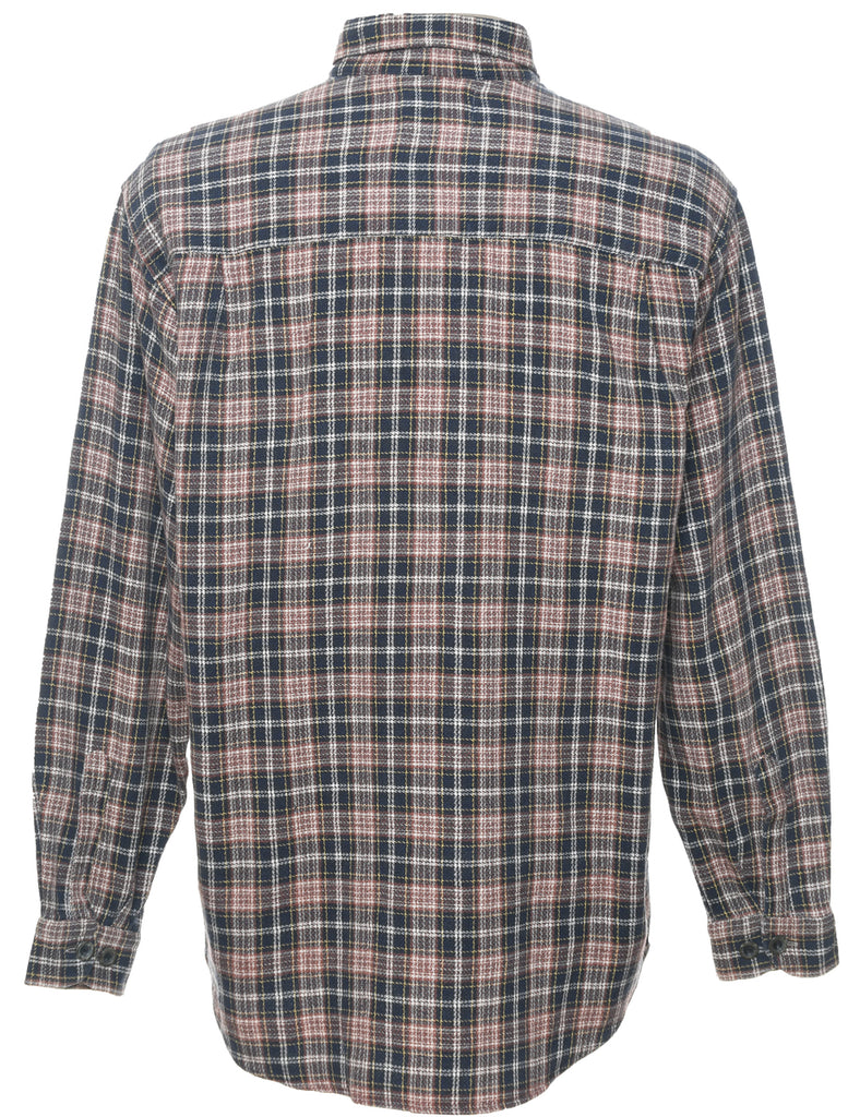 Long Sleeved Checked Multi-Colour Shirt - M