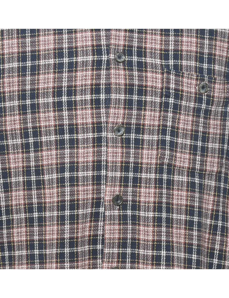 Long Sleeved Checked Multi-Colour Shirt - M