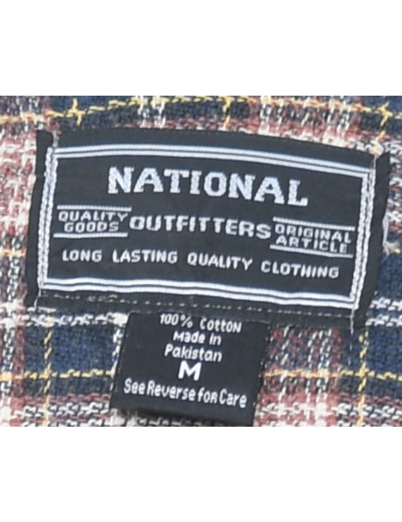 Long Sleeved Checked Multi-Colour Shirt - M
