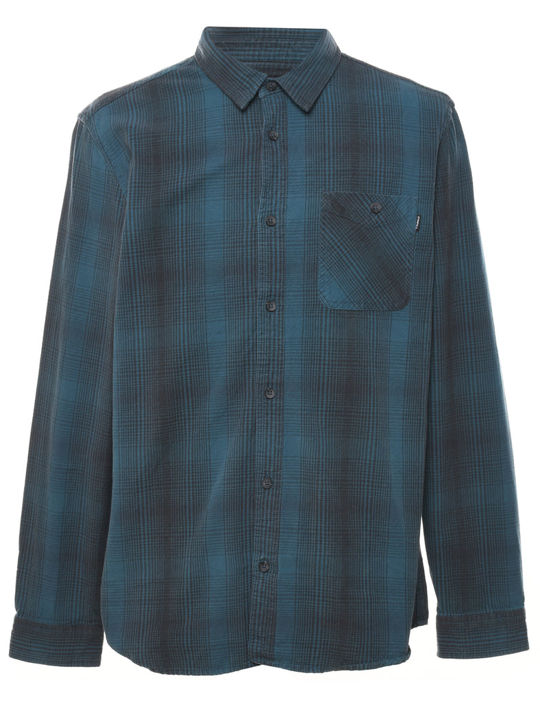Long Sleeved Checked Shirt - L