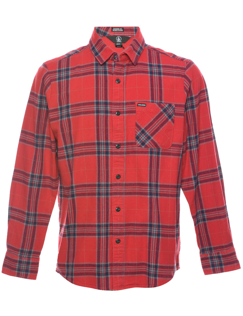 Long Sleeved Checked Shirt - M