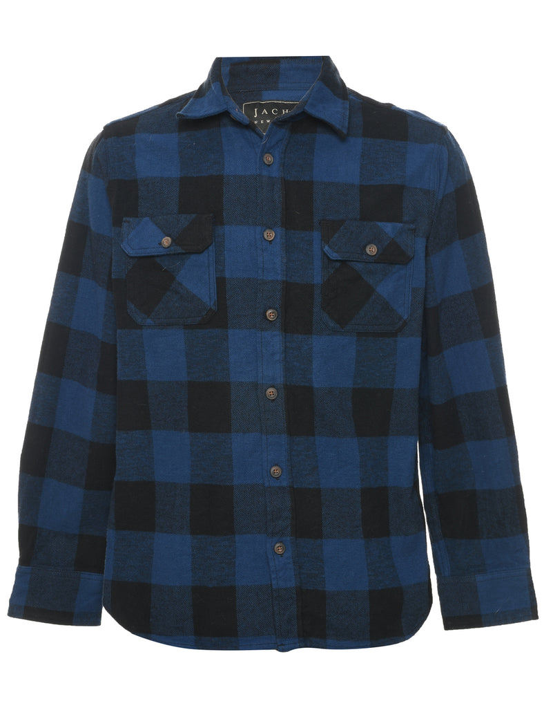 Long Sleeved Checked Shirt - M