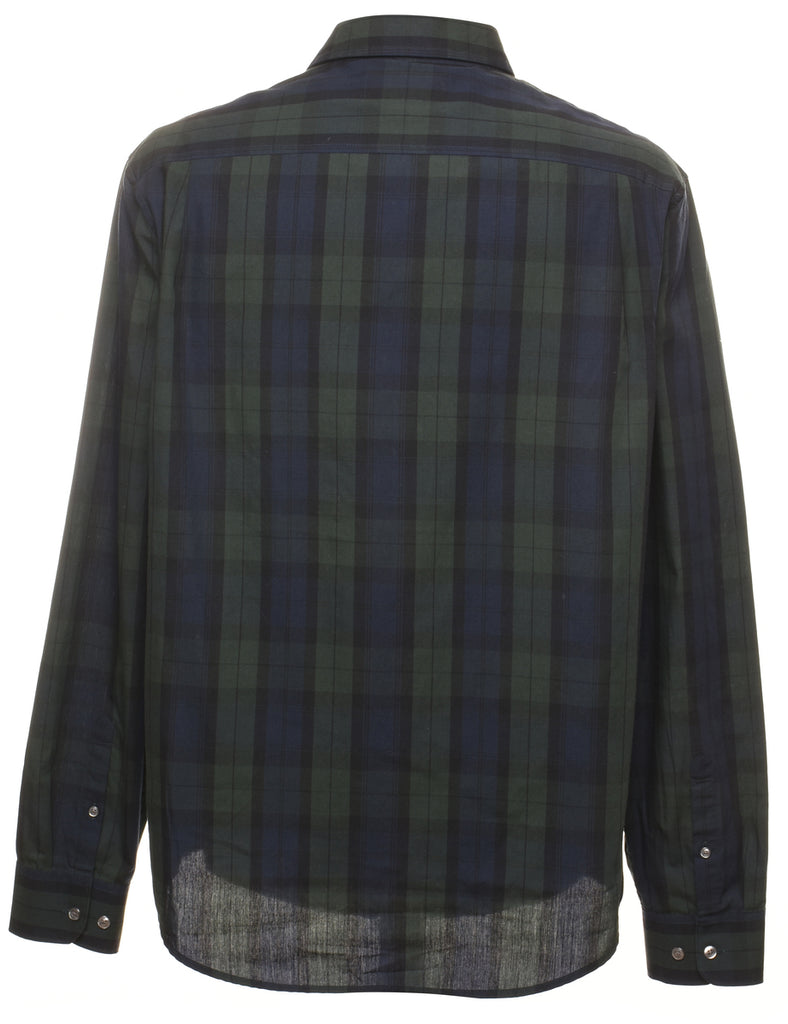 Long Sleeved Checked Shirt - XL