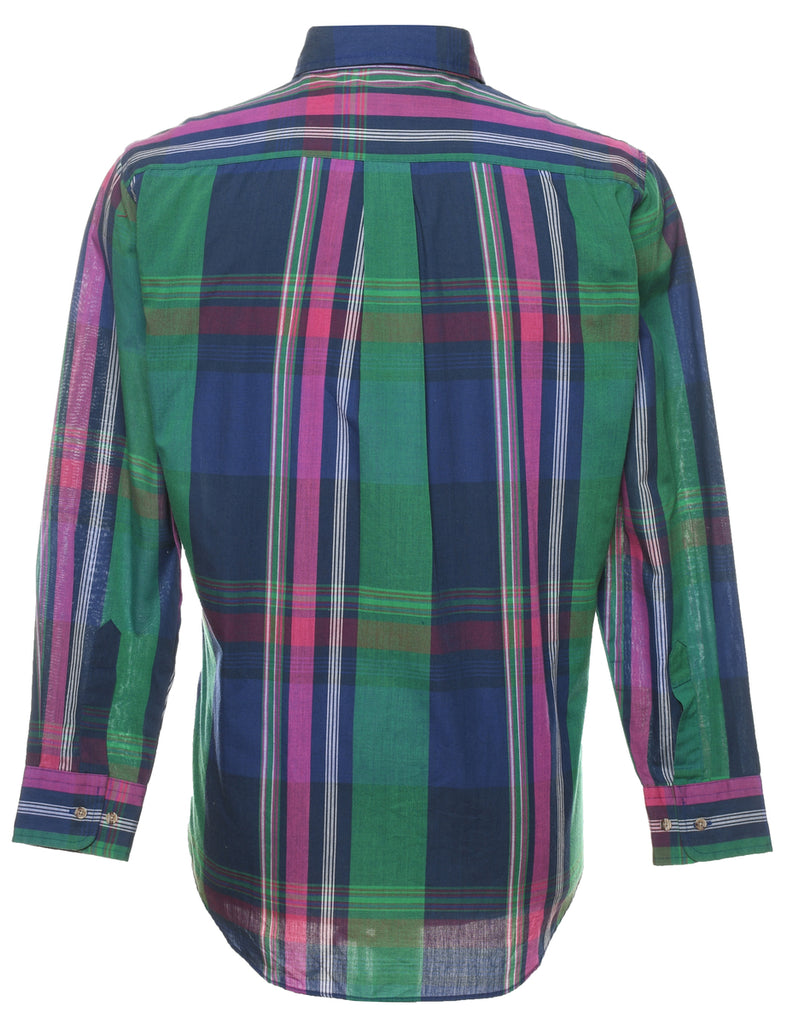 Long Sleeved Checked Shirt - M