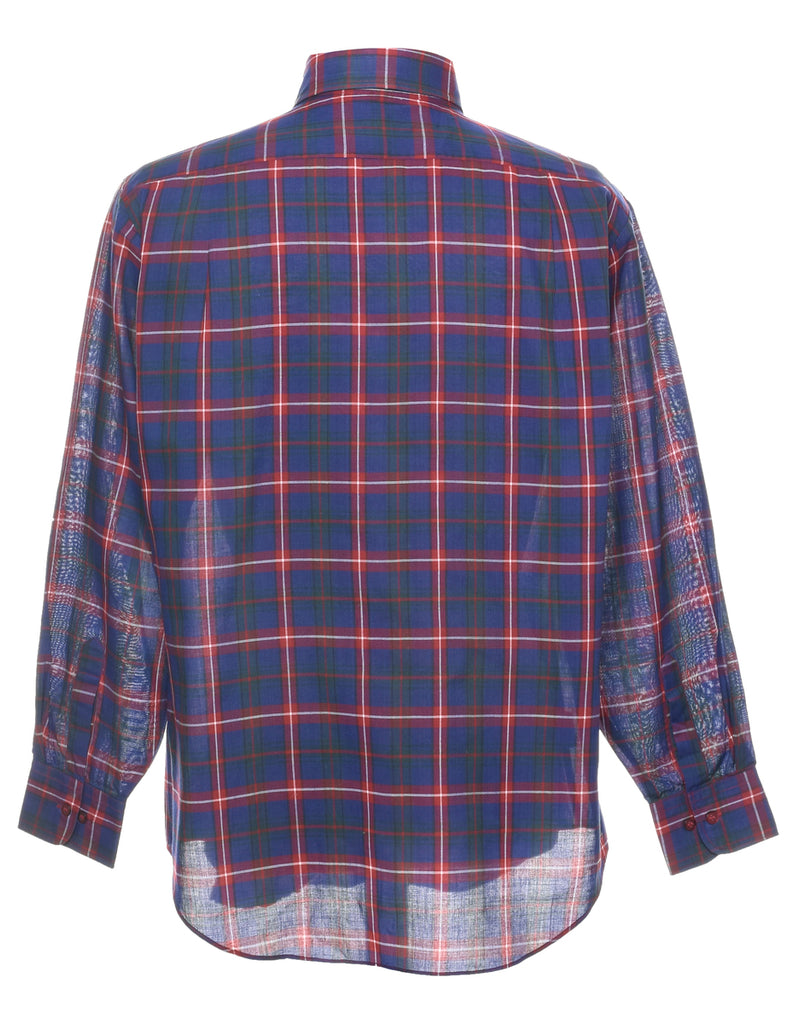 Long Sleeved Checked Shirt - M