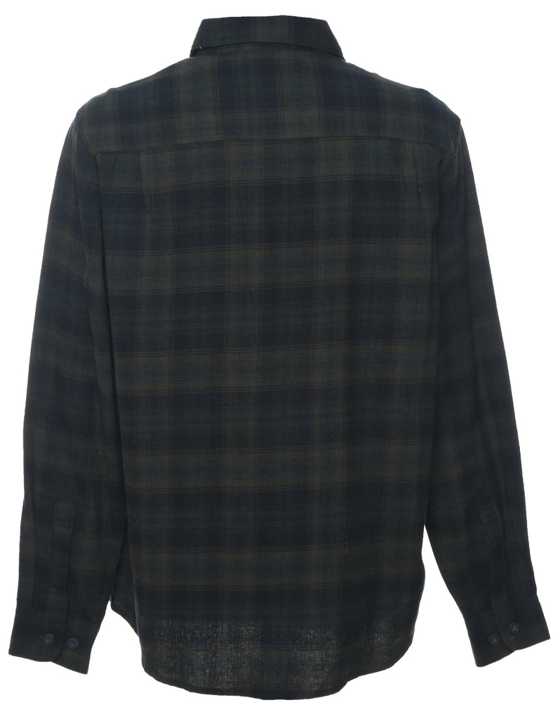 Long Sleeved Checked Shirt - L