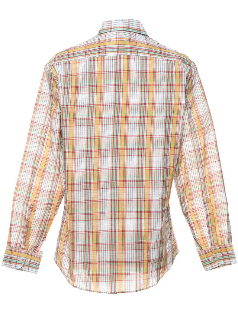 Long Sleeved Checked Shirt - M