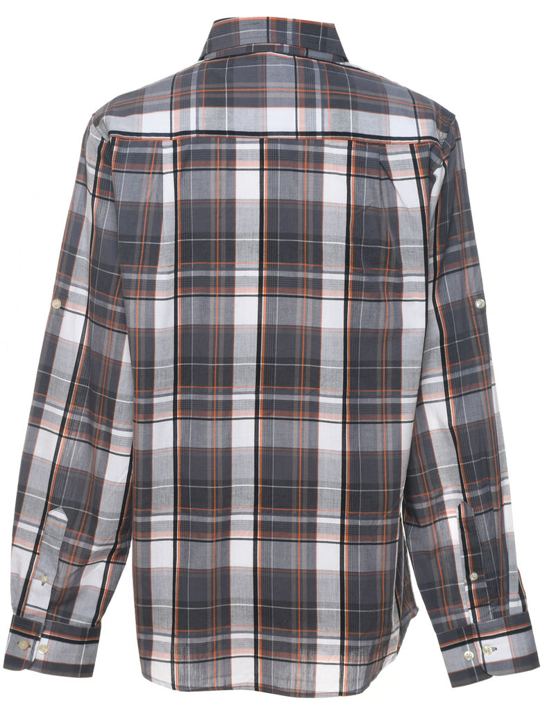 Long Sleeved Checked Shirt - M