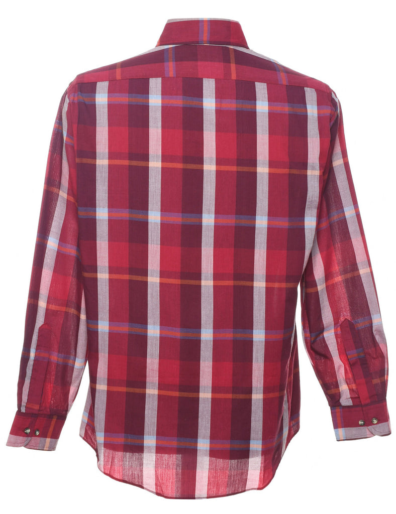 Long Sleeved Checked Shirt - M