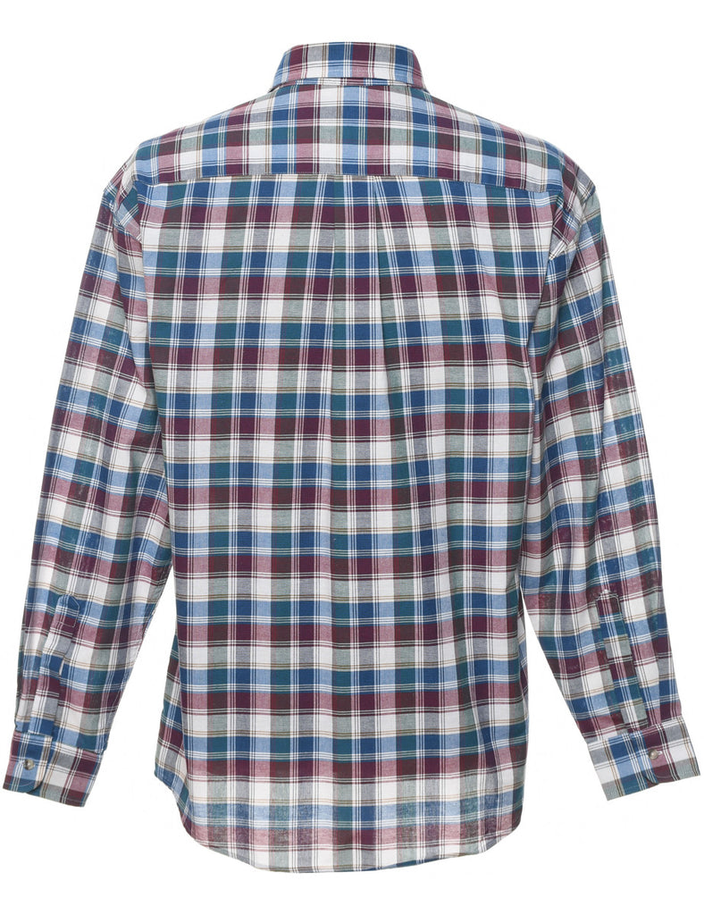 Long Sleeved Checked Shirt - M