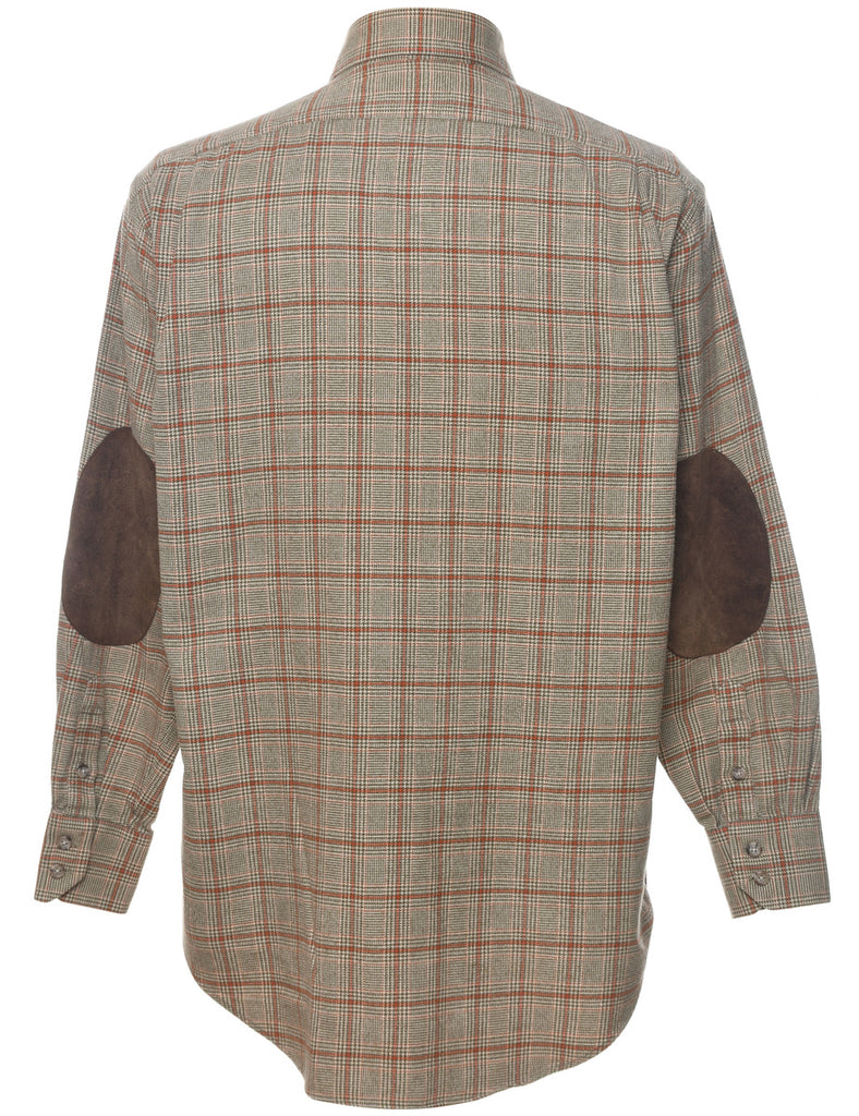 Long Sleeved Checked Shirt - S