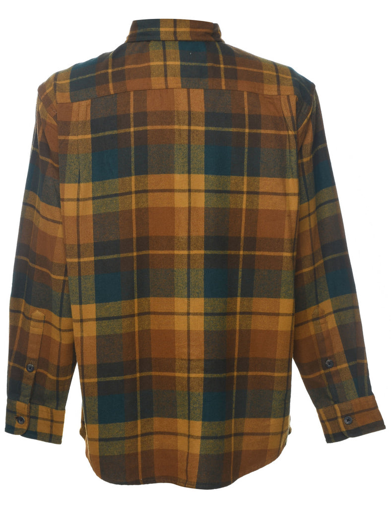 Long Sleeved Checked Shirt - M