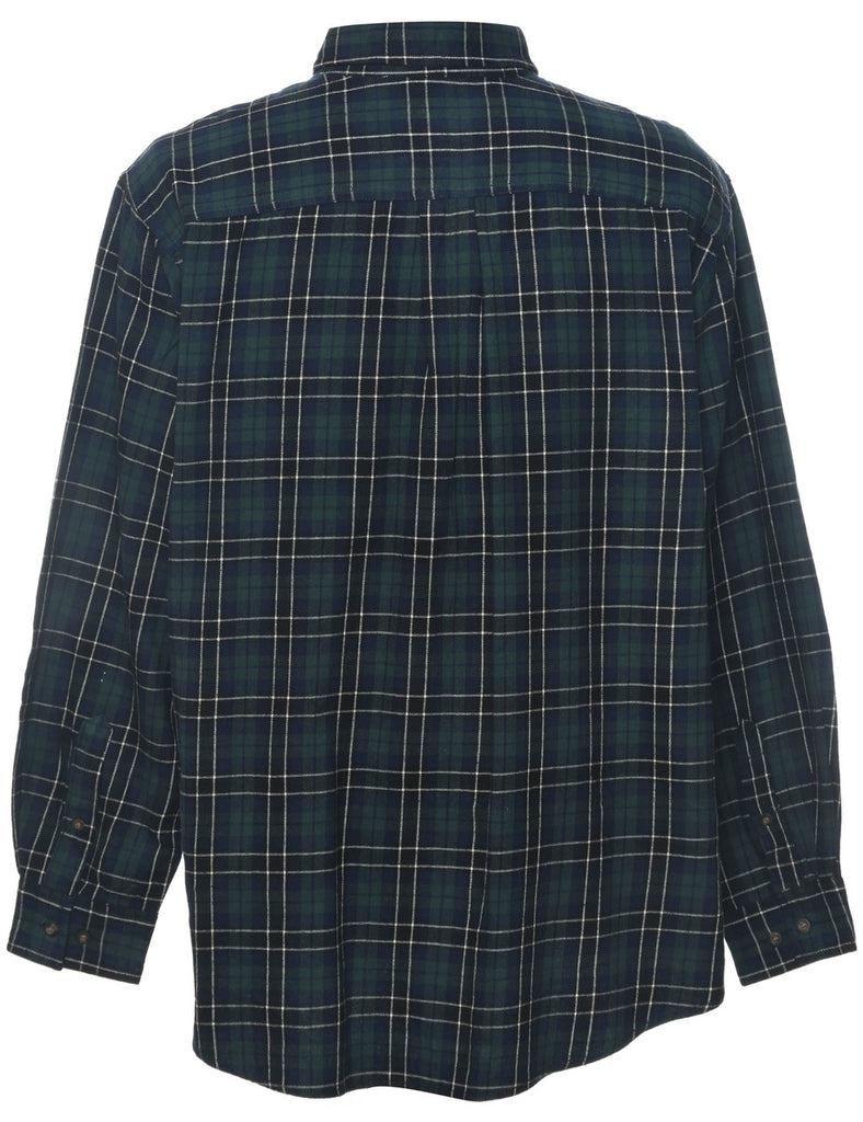 Long Sleeved Checked Shirt - XL