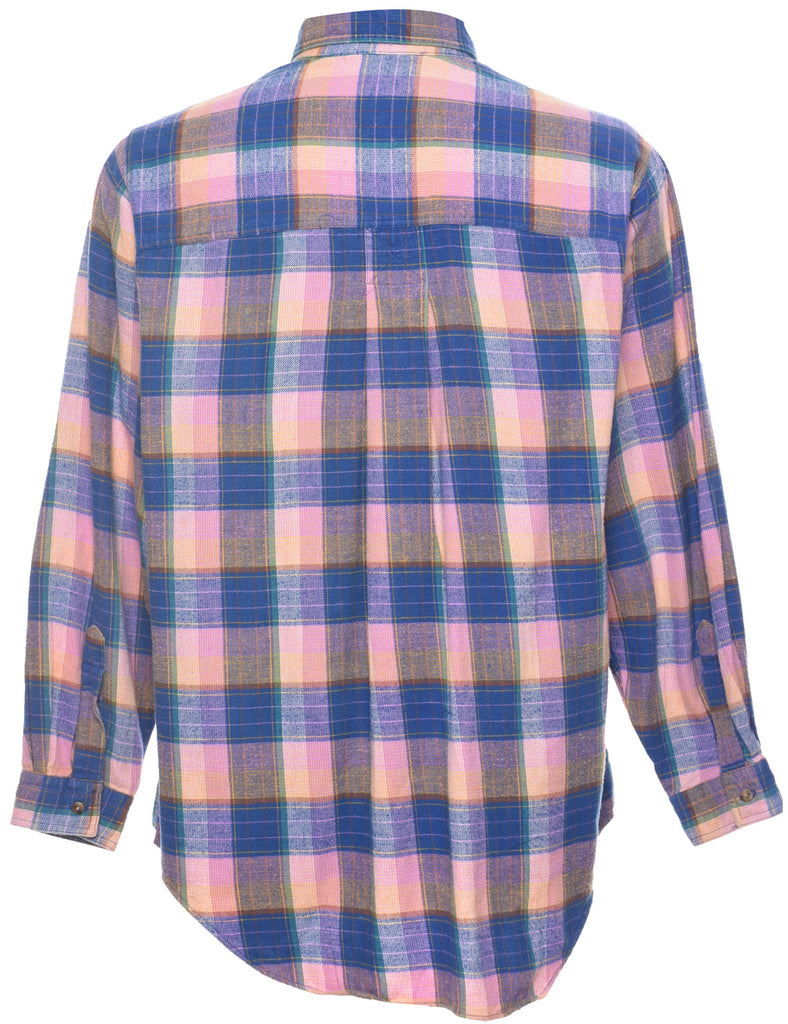 Long Sleeved Checked Shirt - M