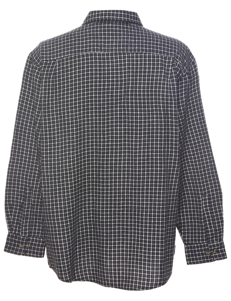 Long Sleeved Checked Shirt - XL