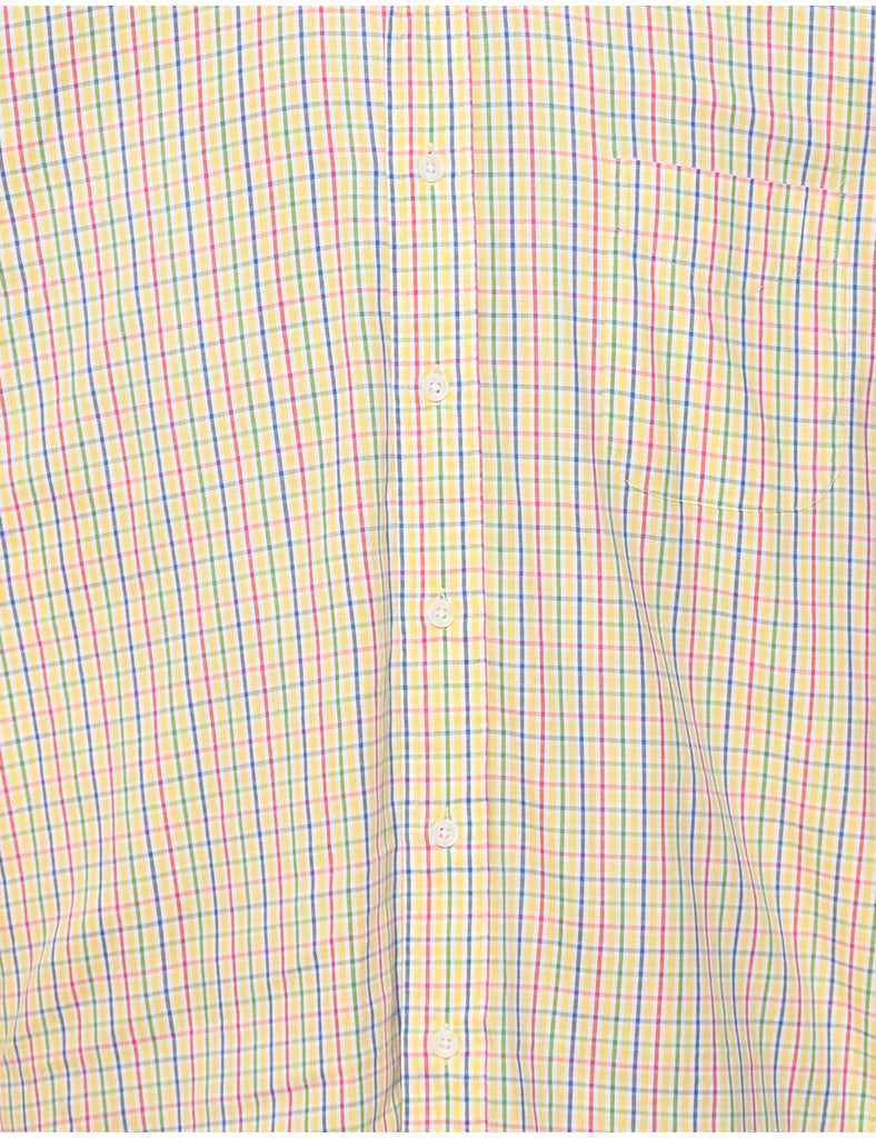 Long Sleeved Checked Shirt - M