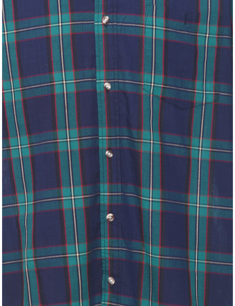Long Sleeved Checked Shirt - M