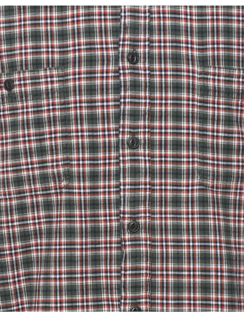 Long Sleeved Checked Shirt - M