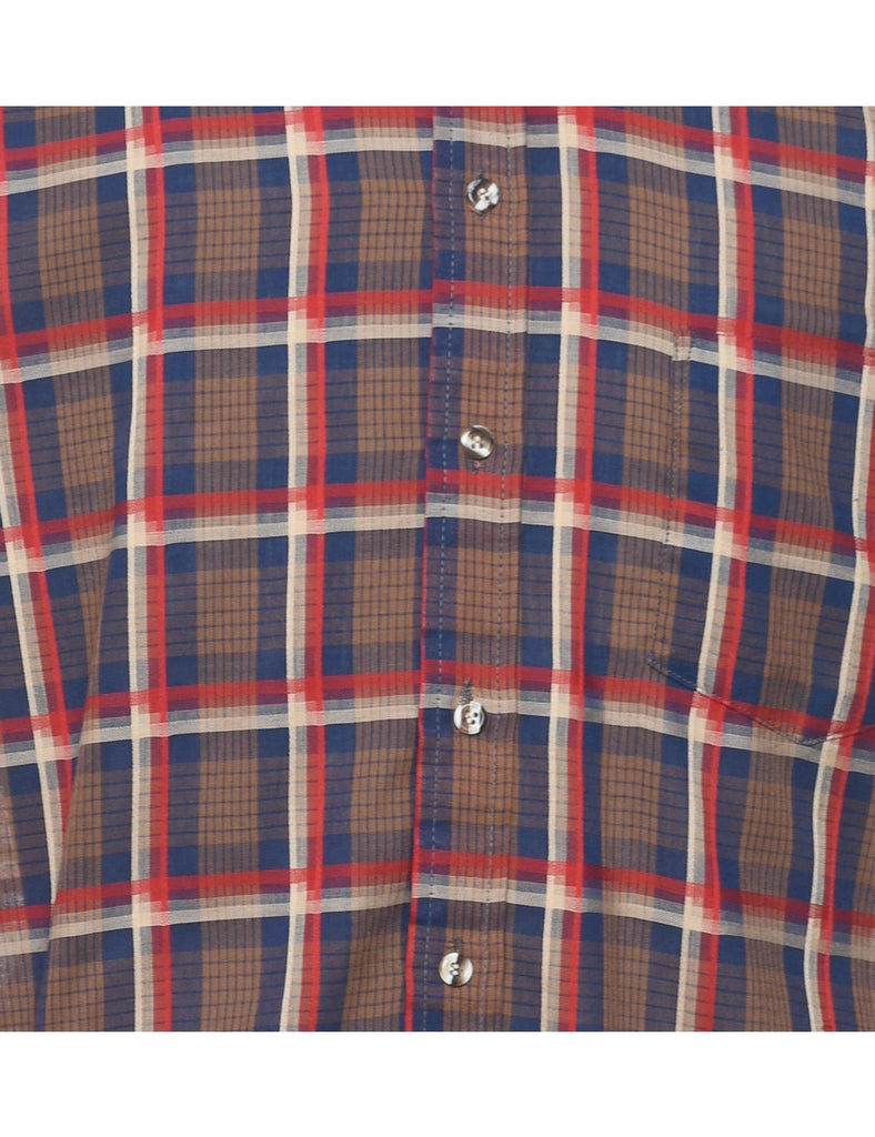Long Sleeved Checked Shirt - M
