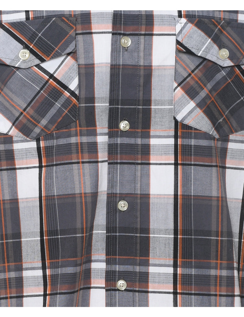 Long Sleeved Checked Shirt - M