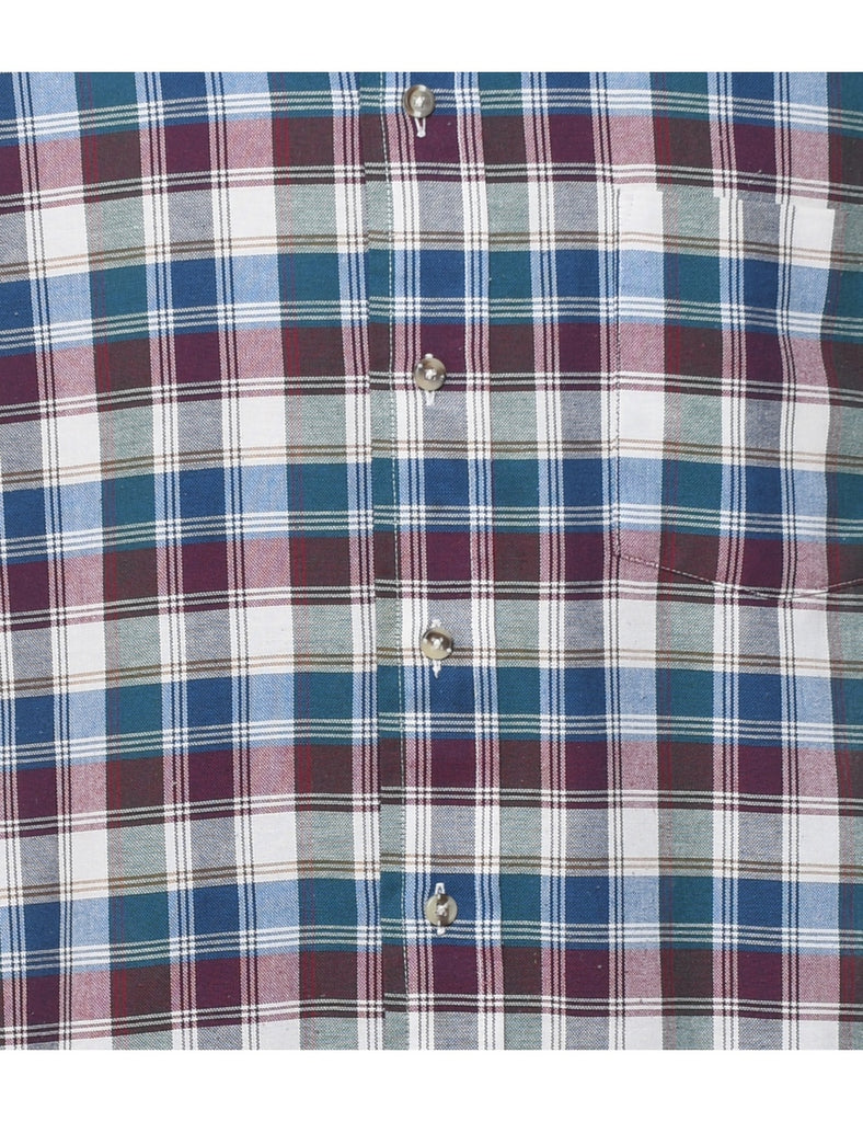 Long Sleeved Checked Shirt - M