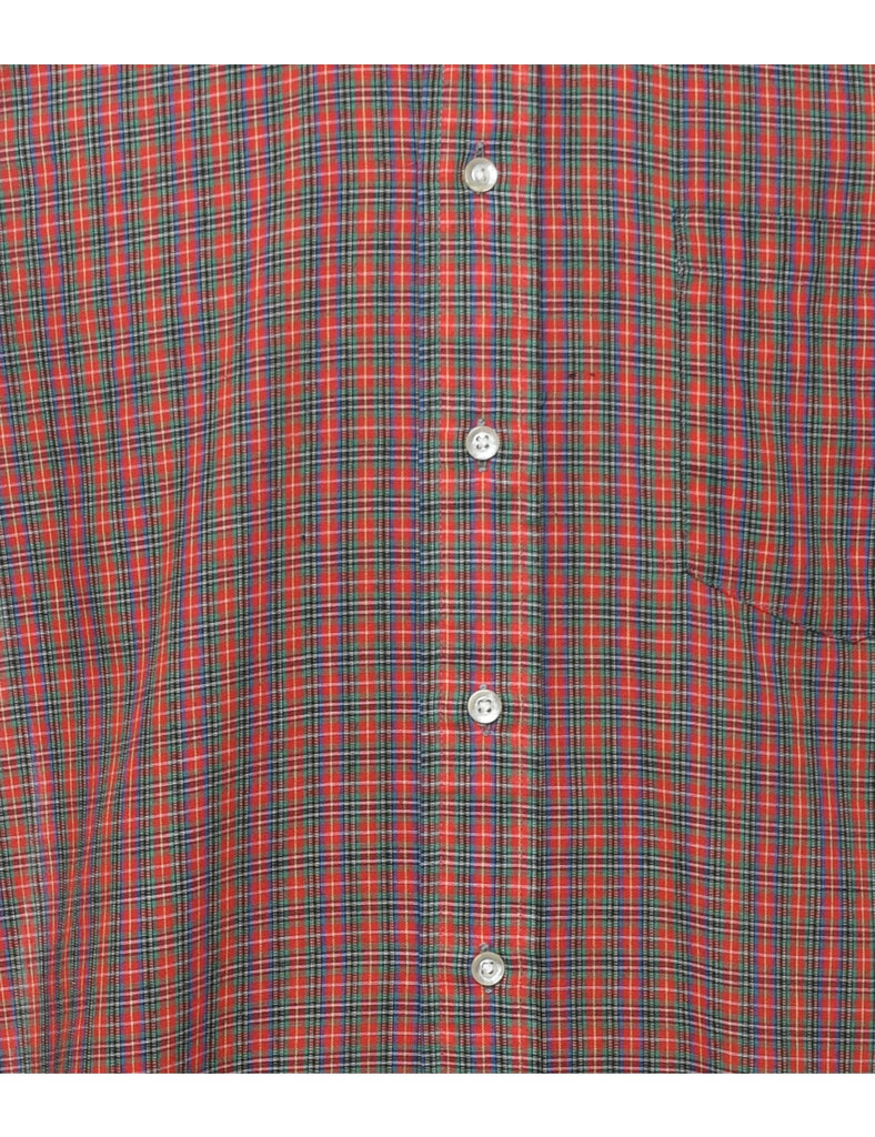 Long Sleeved Checked Shirt - M