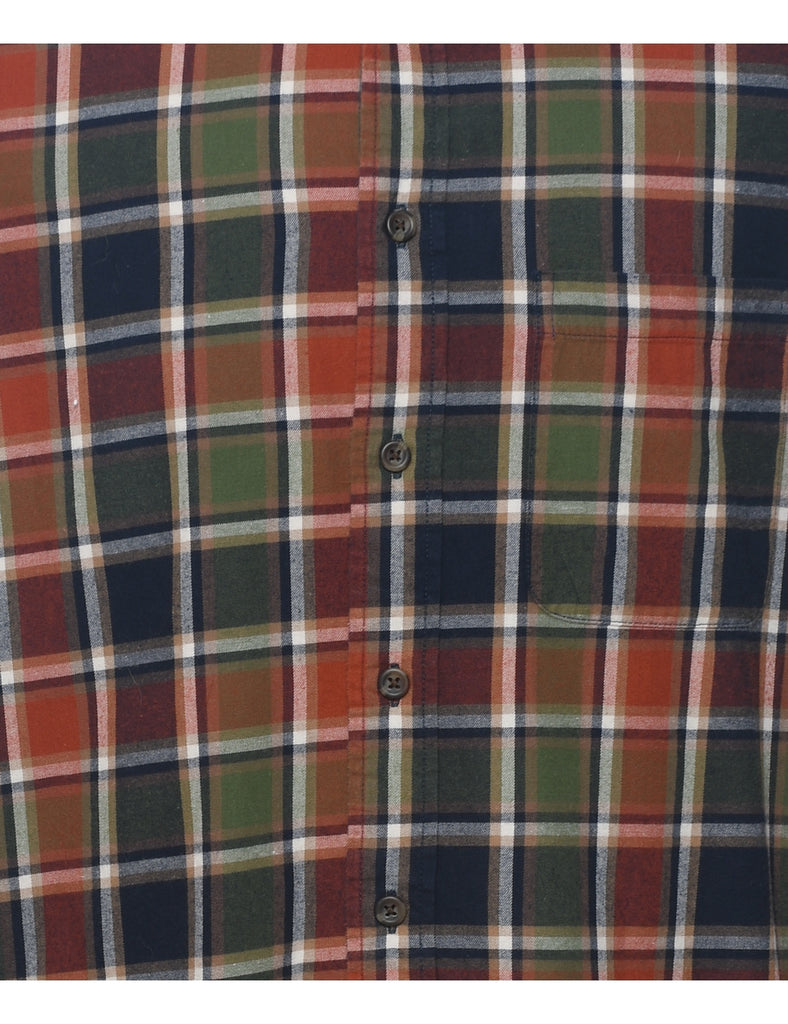 Long Sleeved Checked Shirt - L