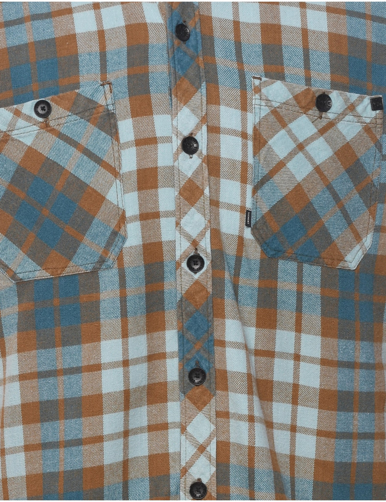 Long Sleeved Checked Shirt - L