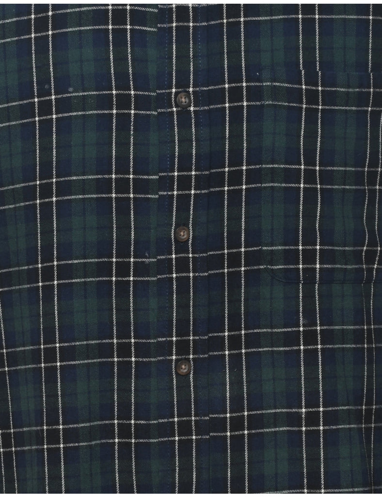 Long Sleeved Checked Shirt - XL