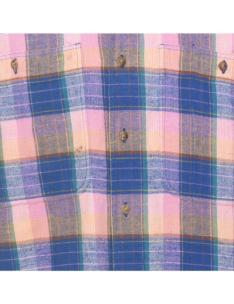 Long Sleeved Checked Shirt - M