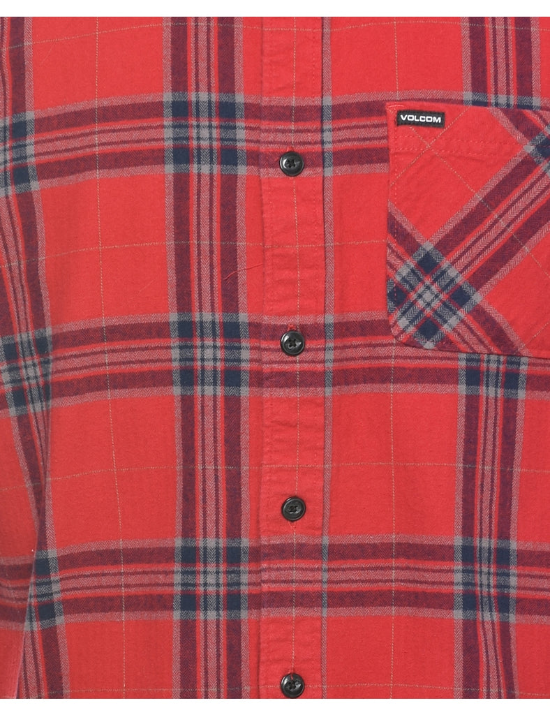Long Sleeved Checked Shirt - M
