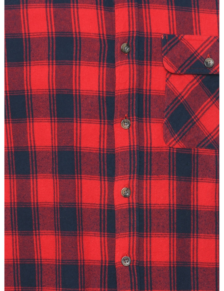 Long Sleeved Checked Shirt - M