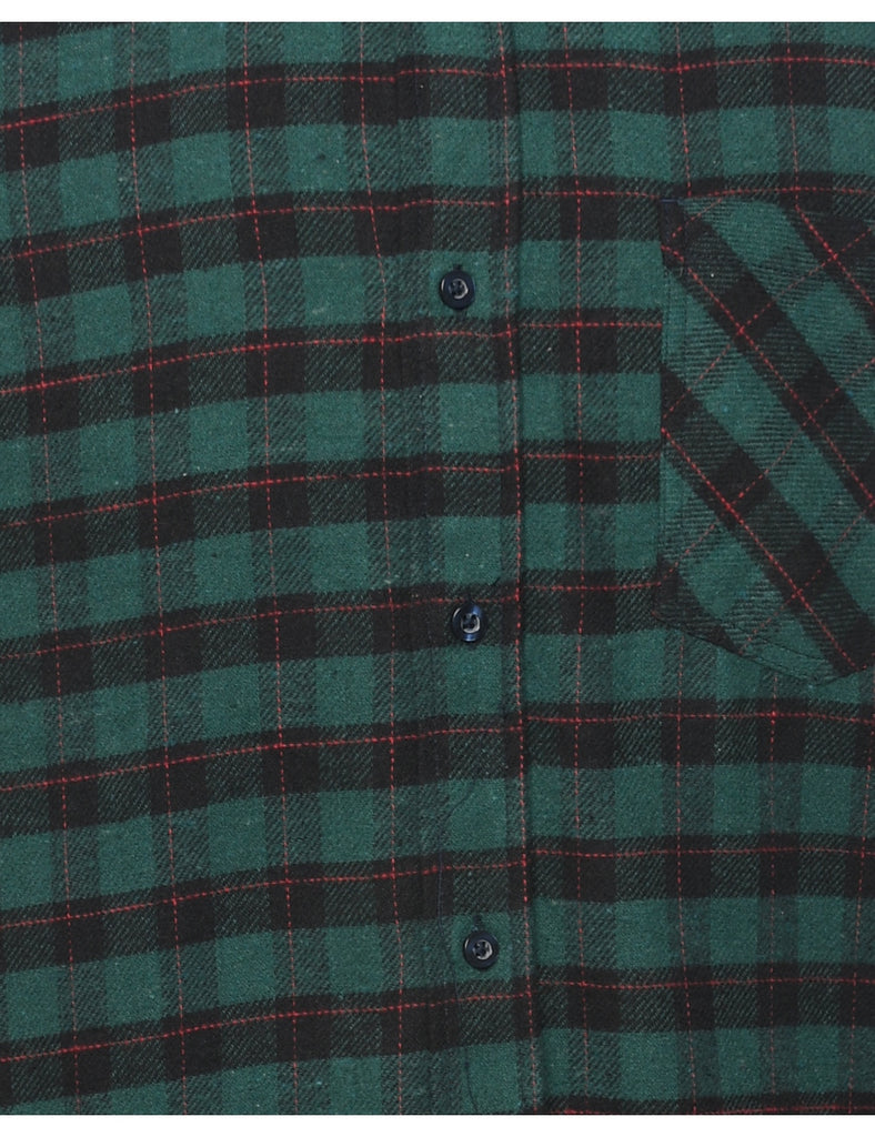 Long Sleeved Checked Shirt - L