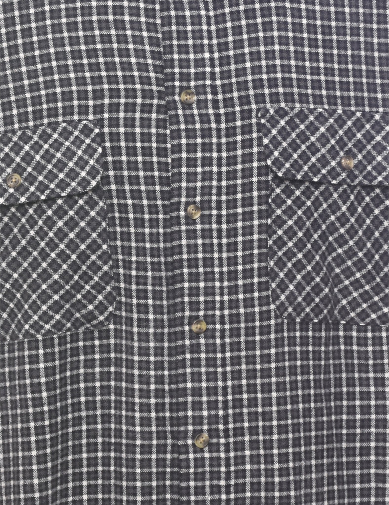 Long Sleeved Checked Shirt - XL